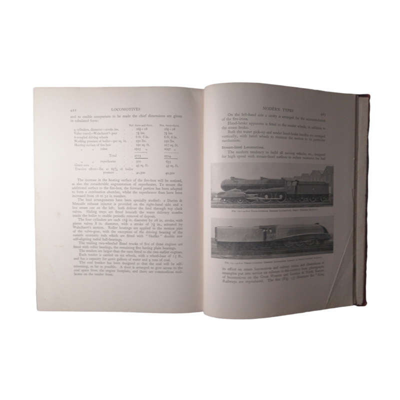 Locomotives by A. Morton Bell Volume 1 and 2 1936 Hardcover w/o Dustjacket