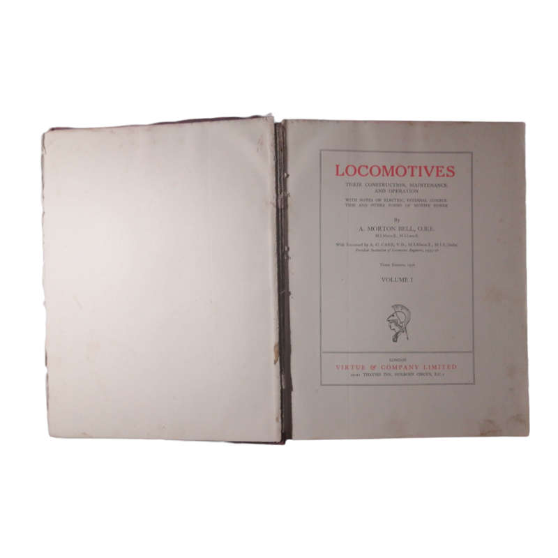 Locomotives by A. Morton Bell Volume 1 and 2 1936 Hardcover w/o Dustjacket