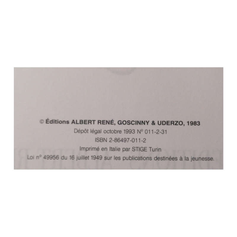 Le Fils D`Astreix by R. Goscinny And A. Uderzo French Edition 1983 Hardcover w/o Dustjacket