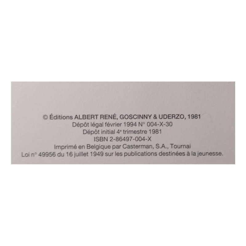 L`Odyssee D`Asterix by R. Goscinny And A. Uderzo French Edition 1981 Hardcover w/o Dustjacket