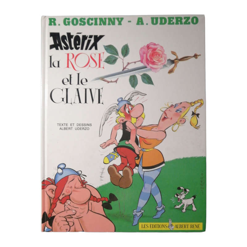 Asterix La Rose Et Le Glaive by R. Goscinny And A. Uderzo French Edition 1991 Hardcover w/o Dustjack
