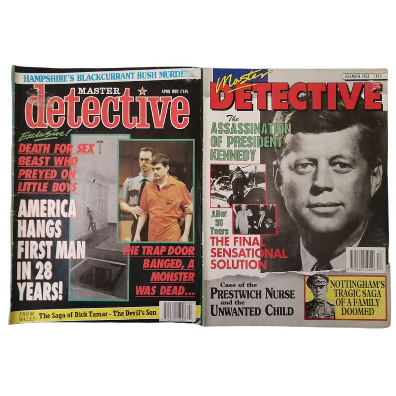 Master Detective Magazine 2 Magazine Set 1993 Softcover