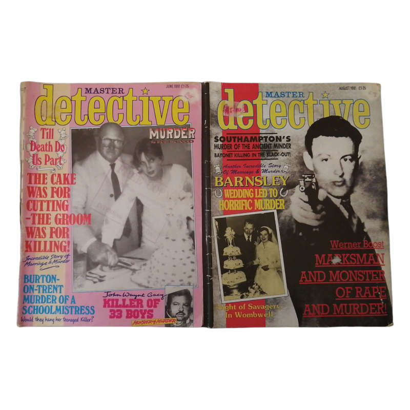 Master Detective Magazine 2 Magazine Set 1991 Softcover