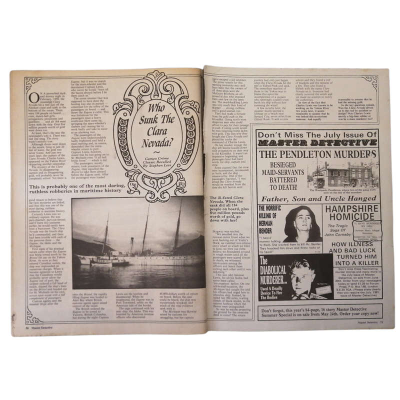 Master Detective Magazine 2 Magazine Set 1991 Softcover