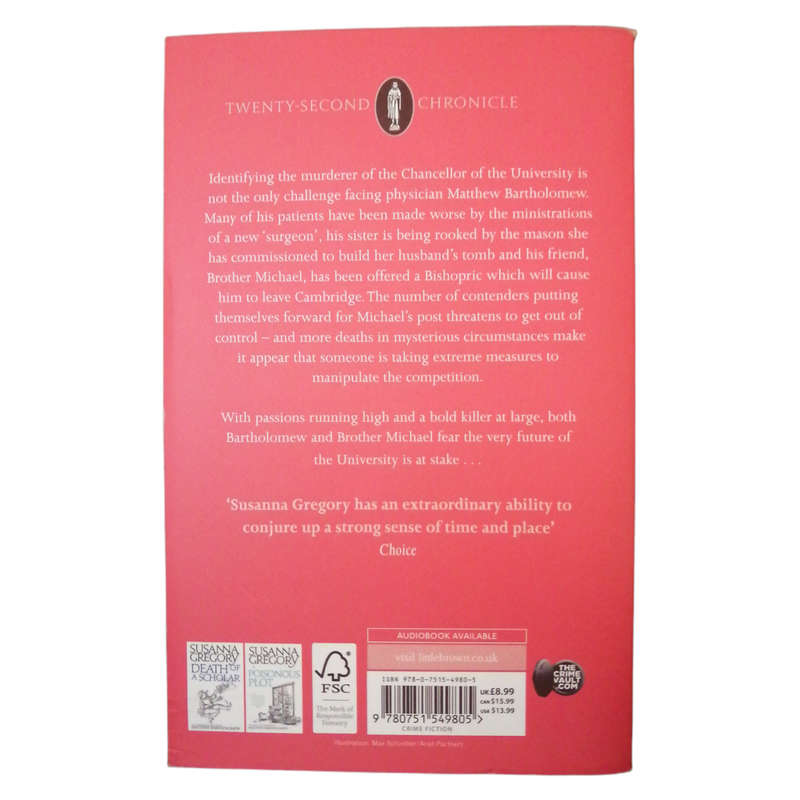 A Grave Concern by Susanna Gregory 2017 Softcover