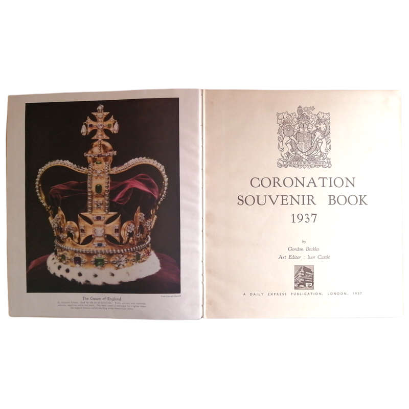 Coronation Souvenir Book 1937 by Gordon Beckles 1937 Hardcover w/o Dustjacket