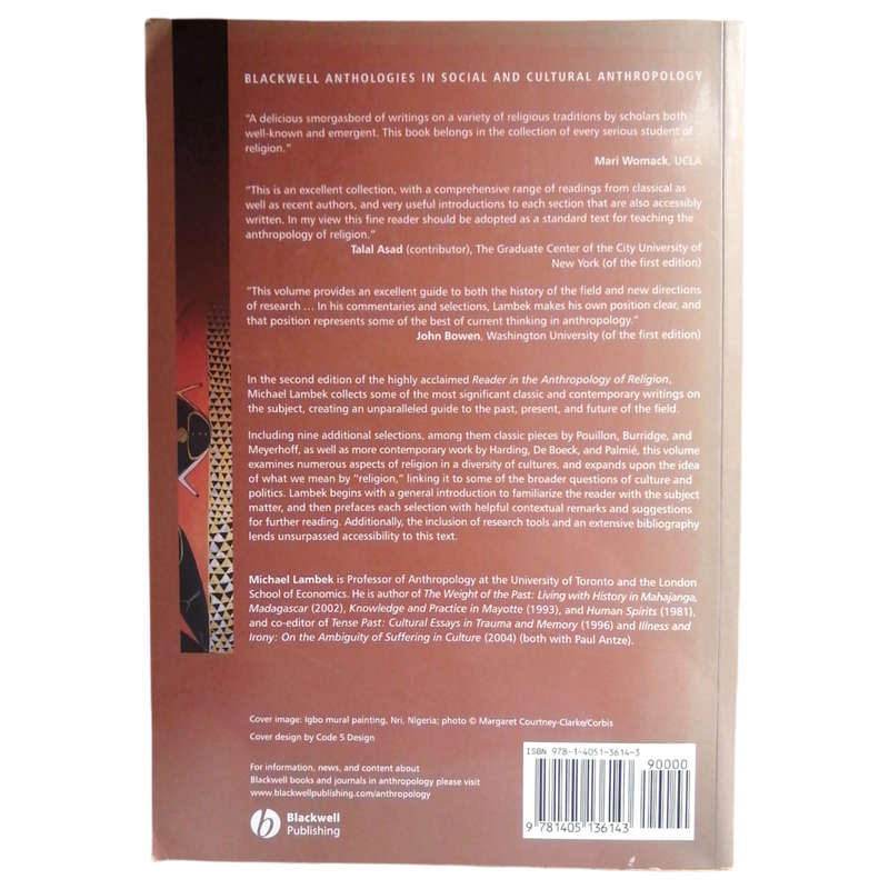 A Reader In The Anthropology Of Religion edited by Michael Lambek 2008 Softcover