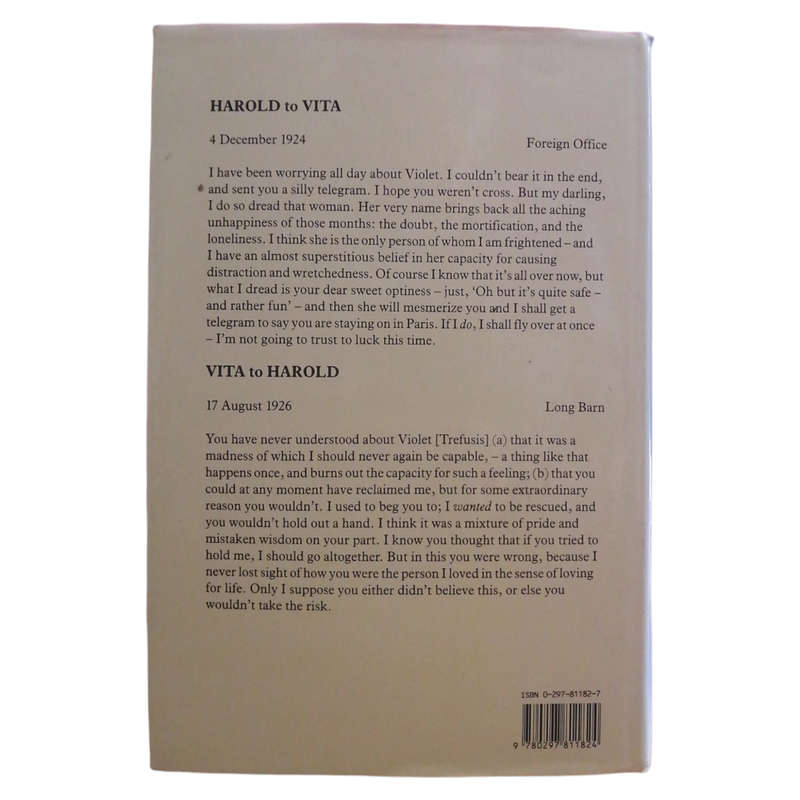 Vita And Harold- The Letters Of Vita Sackville-West And Harold Nicolson 1910-1962 by Nigel Nicolson