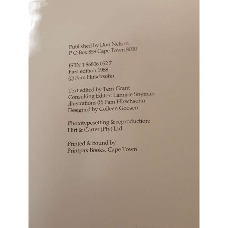 Pam Hirschsohn`s Treasury Of Recipies Signed By Author First Edition 1988 Hardcover w/Dustjacket
