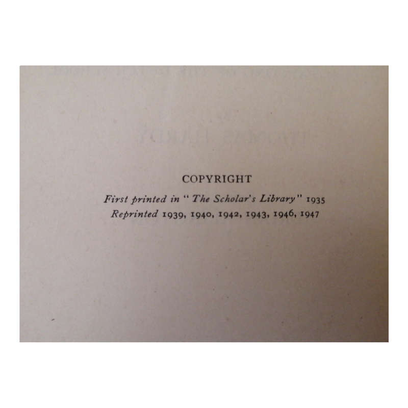 Under The Greenwood Tree Or The Mellstock Quire by Thomas Hardy 1947 Hardcover w/o Dustjacket