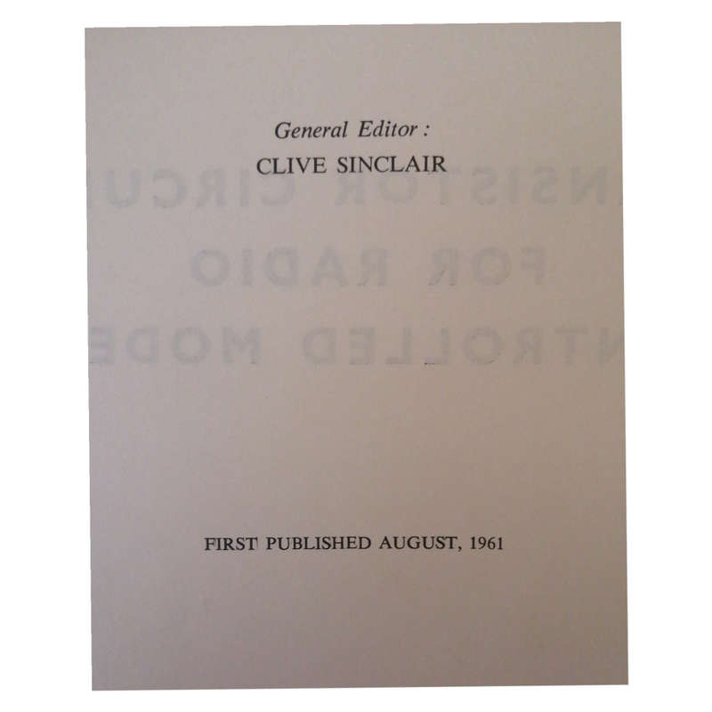Transistor Circuits For Radio Controlled Models by Howard Boys 1961 Softcover