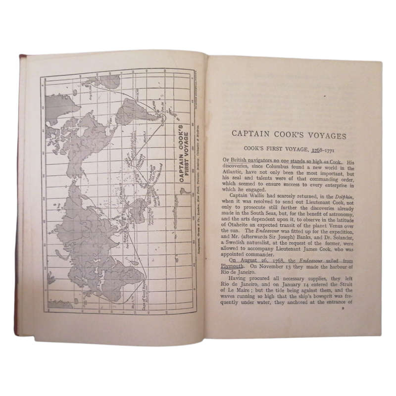 Captain Cook`s Voyages- Abridged 1924 Hardcover w/o Dustjacket