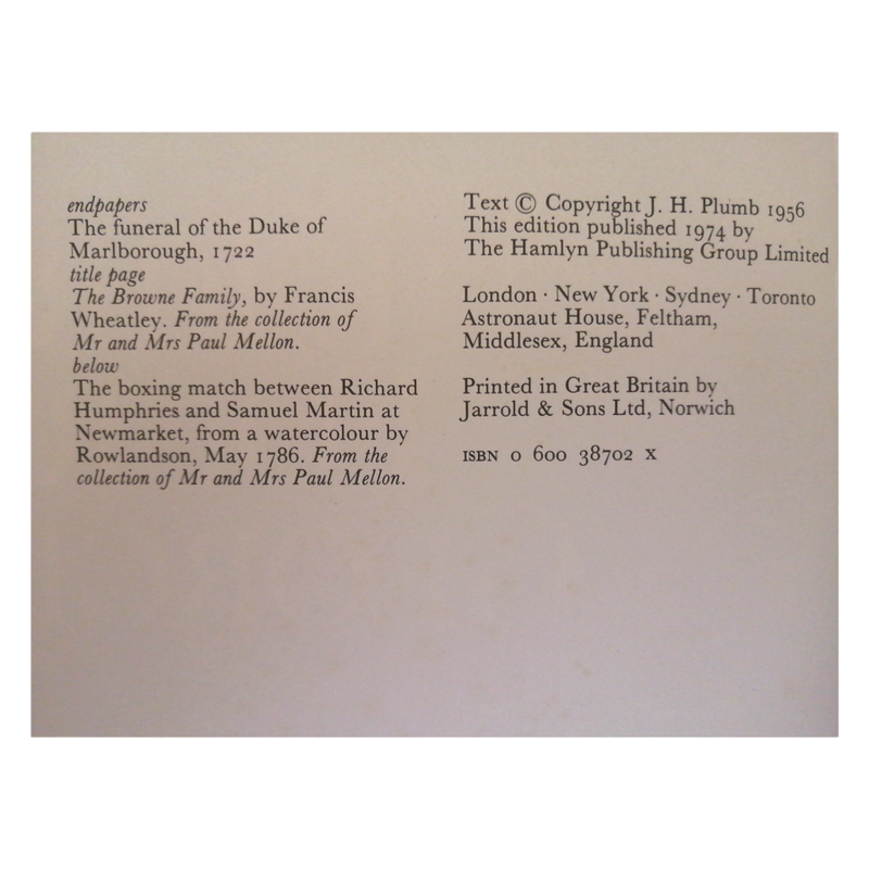 The First Four Georges by J. H. Plumb 1974 Hardcover w/ Dustjacket