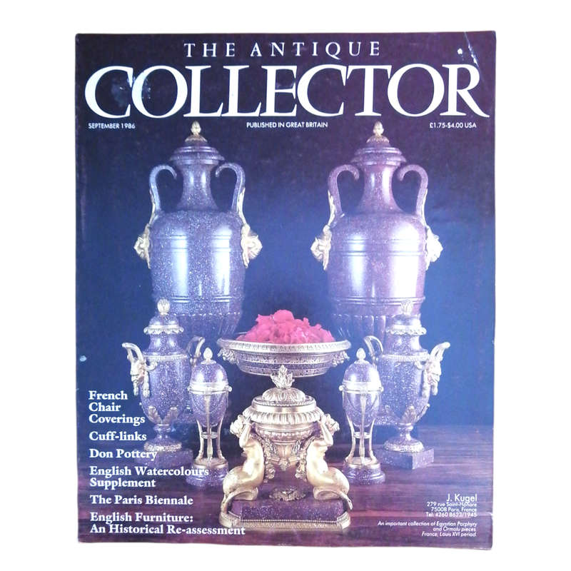 The Antique Collector Volume 57 Number 9 September 1986 Softcover