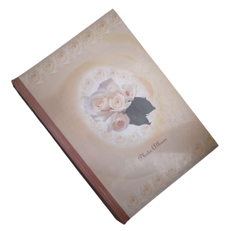 300 Pocket- Book Type Slip-In Yellow Rose Photo Album- With Memo Writing Area