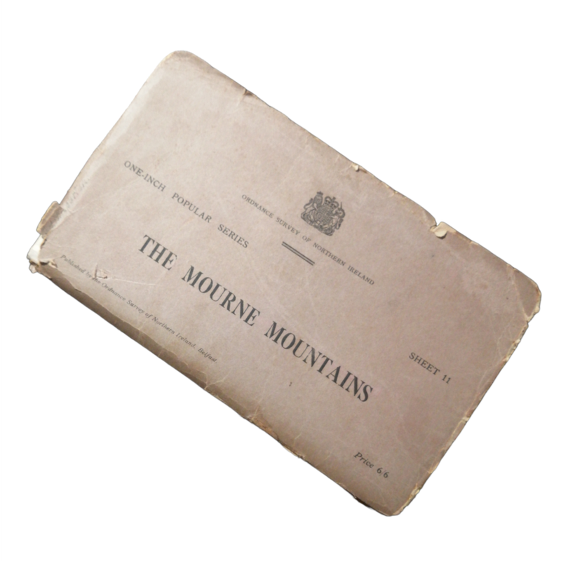 1958 The Mourne Mountains One-inch Popular Maps by Ordnance Survey Northern Ireland