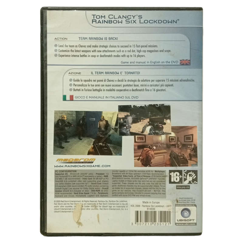 Rainbow Six - Lockdown PC (DVD)