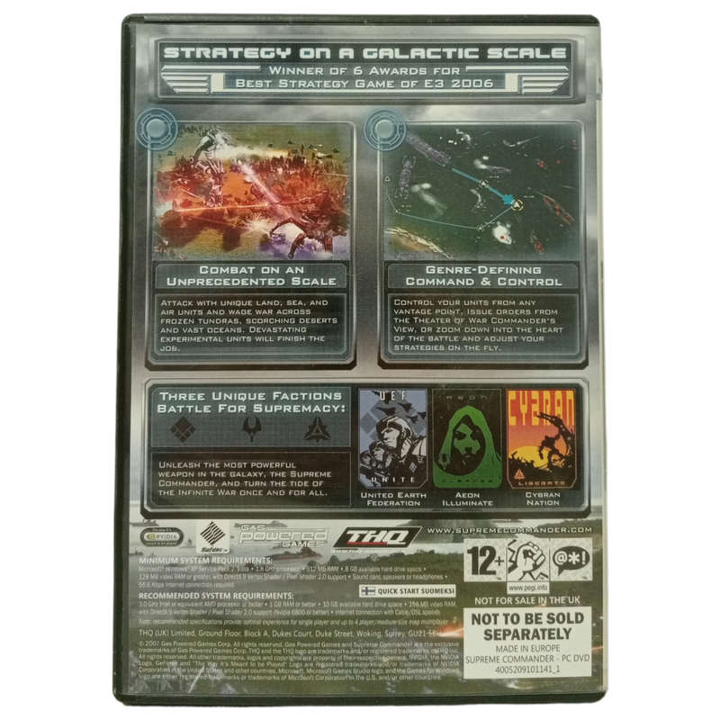 Supreme Commander PC (DVD)