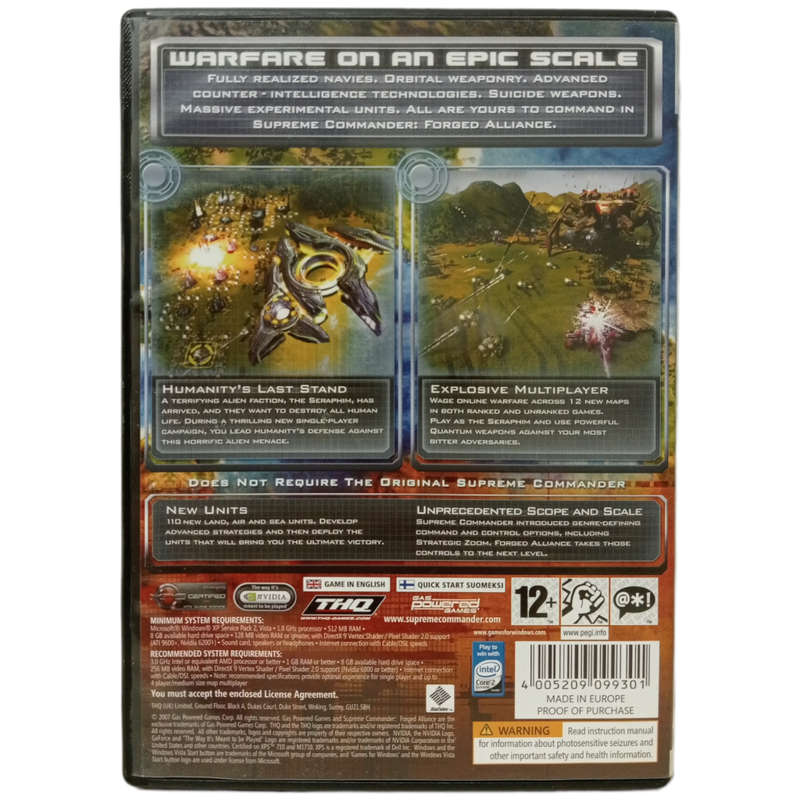 Supreme Commander - Forged Alliance PC (DVD)