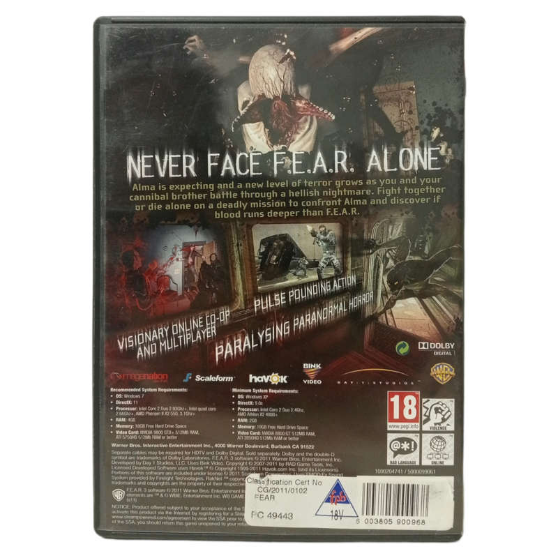F.E.A.R PC (DVD)