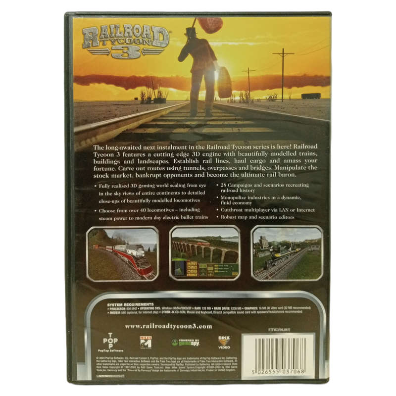 Railroad Tycoon 3 PC (CD)