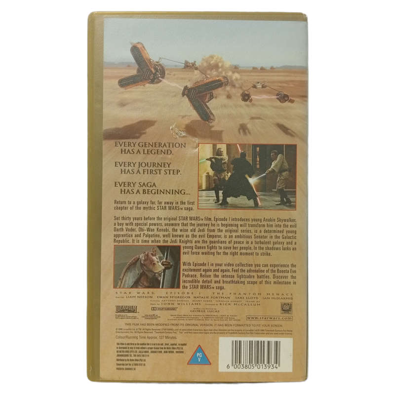 Star Wars I -The Phantom Menace VHS