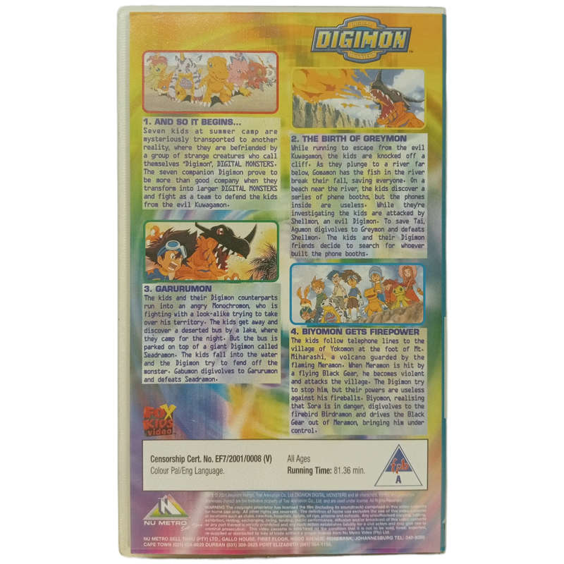 Digimon - Episodes 1-4 VHS