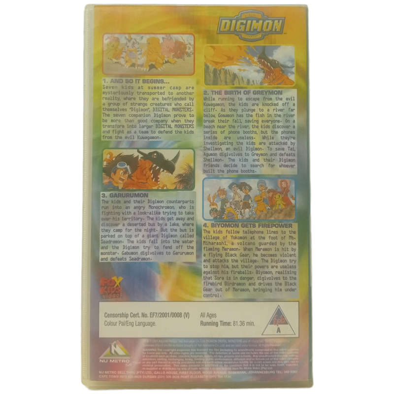 Digimon - Episodes 1-4 VHS