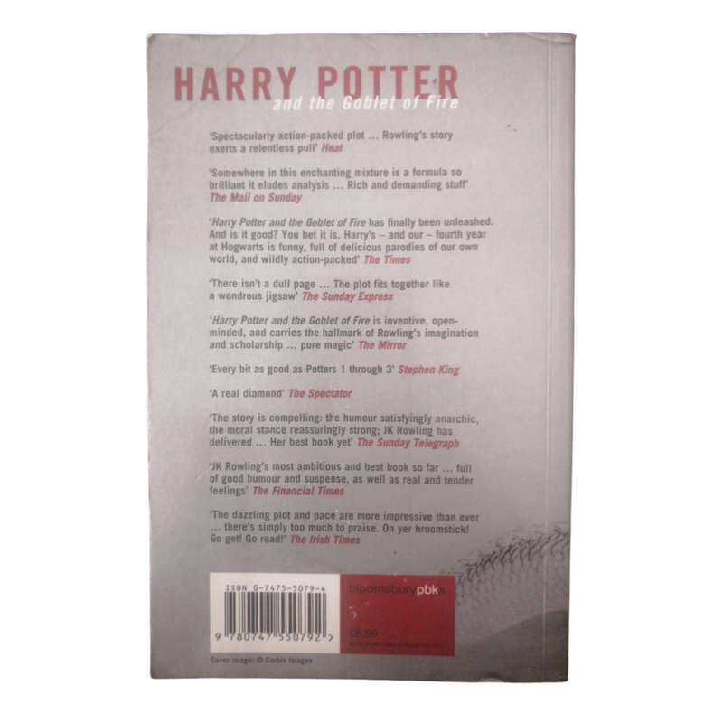 2001 Harry Potter And The Goblet Of Fire by J. K. Rowling Softcover