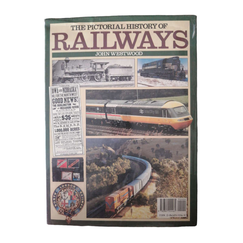 1988 The Pictorial History Of Railways by John Westwood Hardcover w/Dustjacket