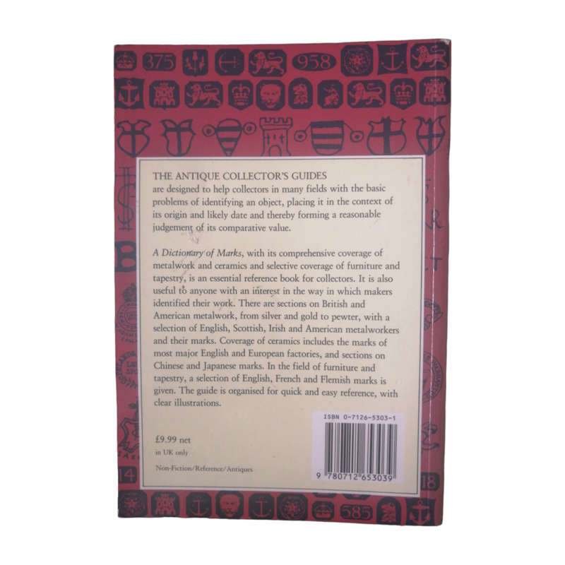 1992 A Dictionary Of Marks by Margaret Macdonald-Taylor Softcover