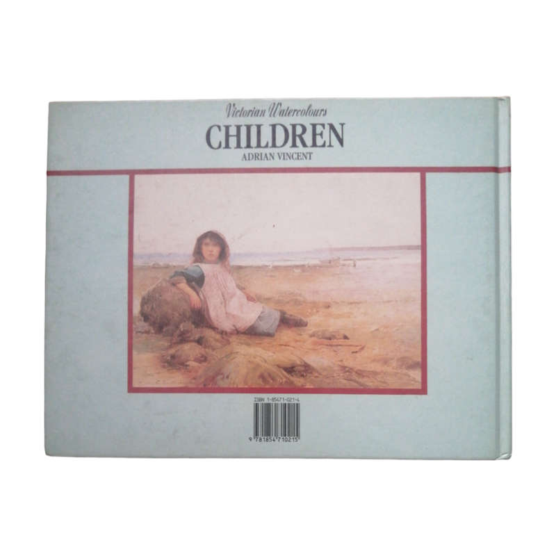 1987 Victorian Watercolours- Children by Adrian Vincent Hardcover w/o Dustjacket