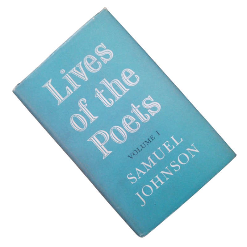 1955 Lives Of The Poets- Volume 1 by Samuel Johnson Hardcover w/ Dustjacket
