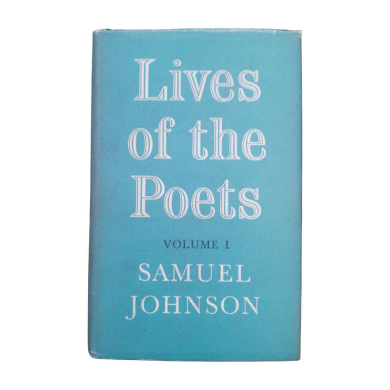 1955 Lives Of The Poets- Volume 1 by Samuel Johnson Hardcover w/ Dustjacket