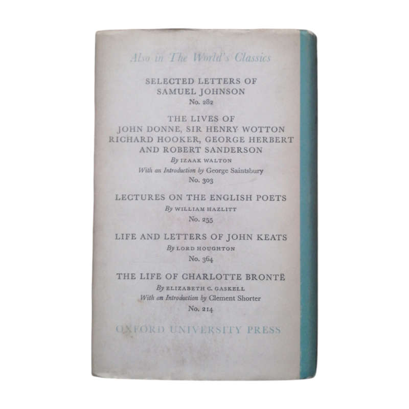1955 Lives Of The Poets- Volume 1 by Samuel Johnson Hardcover w/ Dustjacket