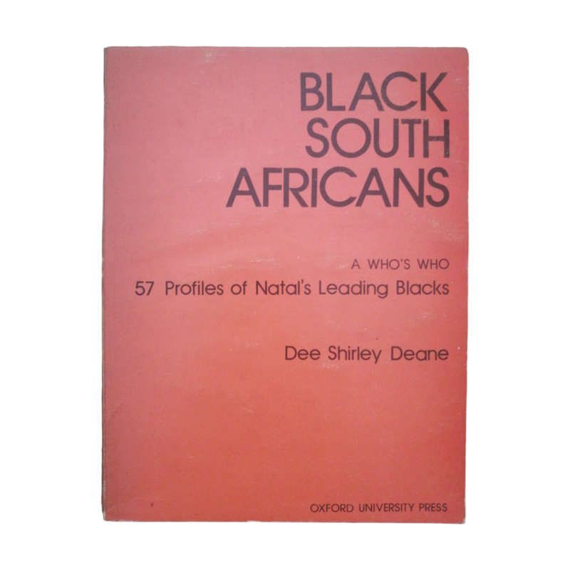 1978 Black South Africans by Dee Shirley Deane Softcover