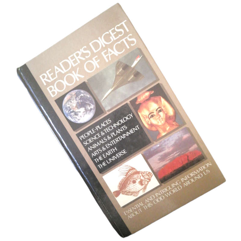 Reader`s Digest Book Of Facts 1989 First Edition Hardcover w/o Dustjacket