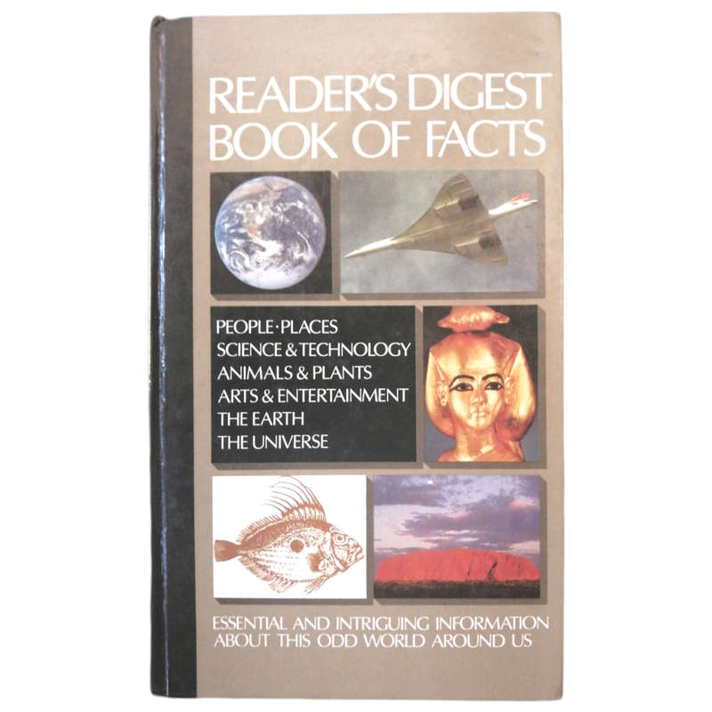 Reader`s Digest Book Of Facts 1989 First Edition Hardcover w/o Dustjacket