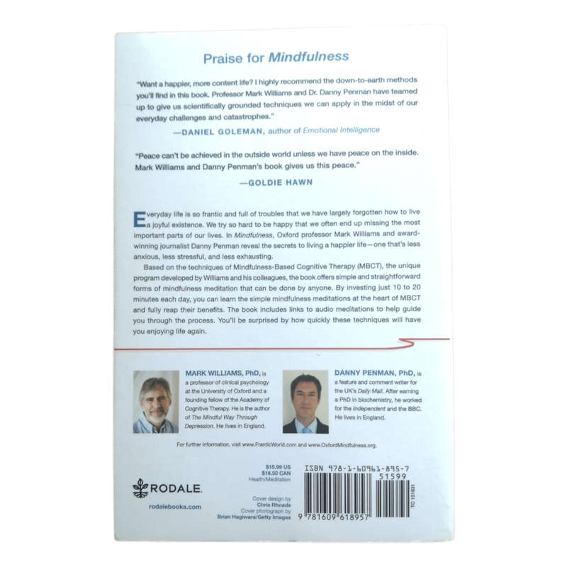 Mindfulness by Mark Williams and Danny Penman 2012 Softcover