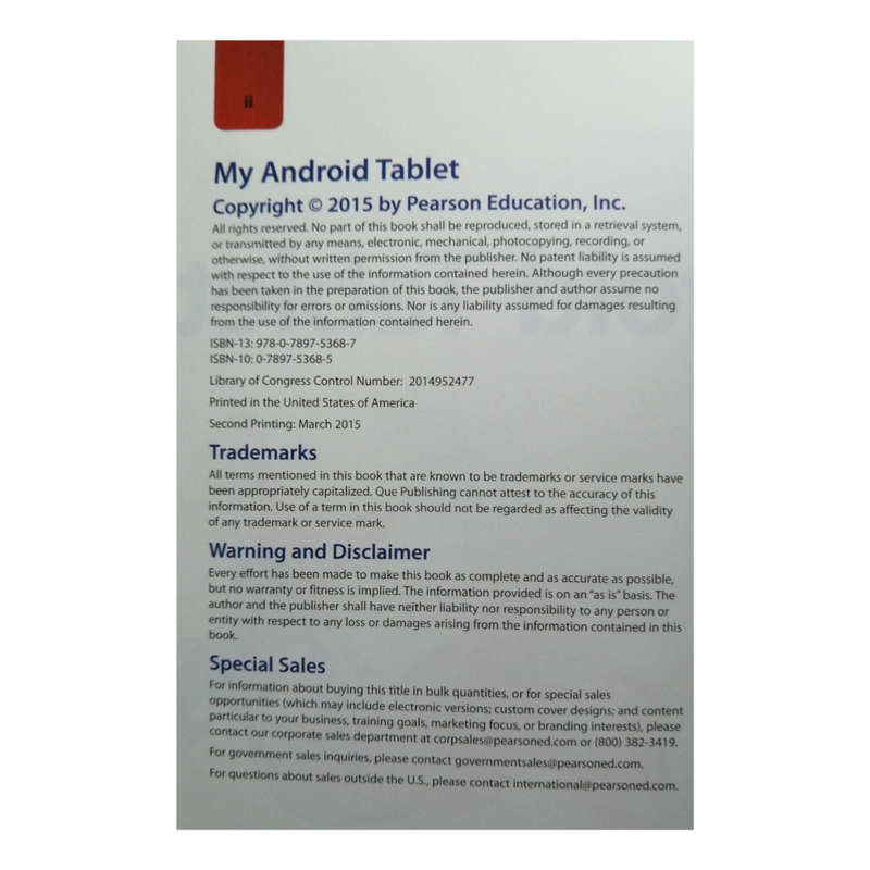 My Android Tablet by Craig James Johnston 2015 Softcover