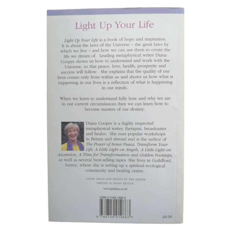 Light Up Your Life by Diana Cooper 1996 Softcover