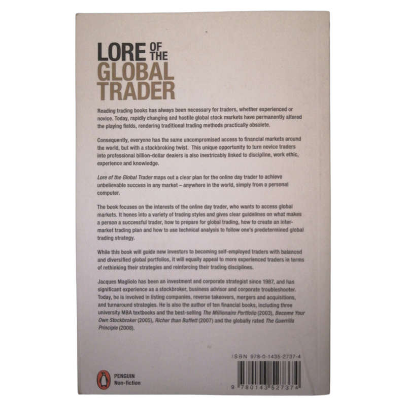 Lore Of The Global Trader by Jacques Magliolo 2011 Softcover