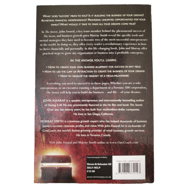 The Answer by John Assaraf and Murray Smith 2008 Softcover