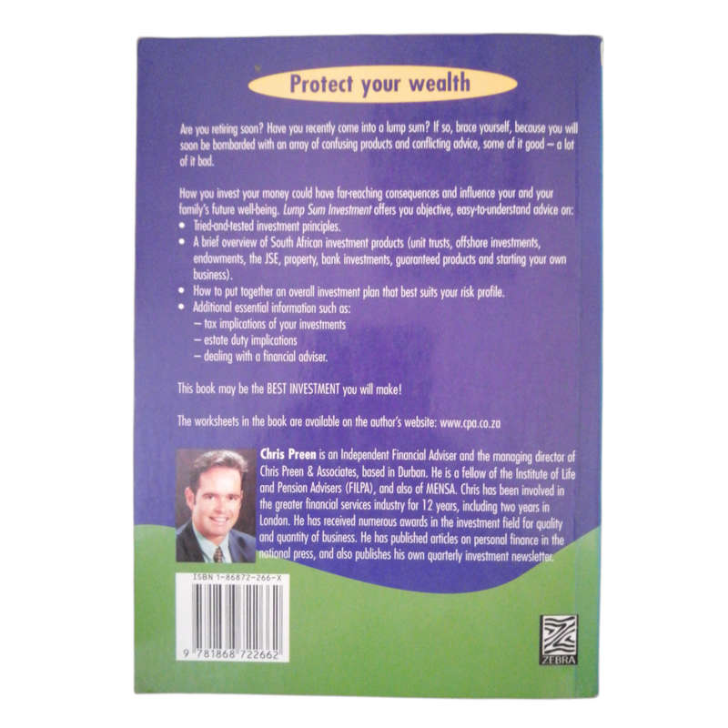 Lump Sum Investment by Chris Preen First Edition 1999 Softcover