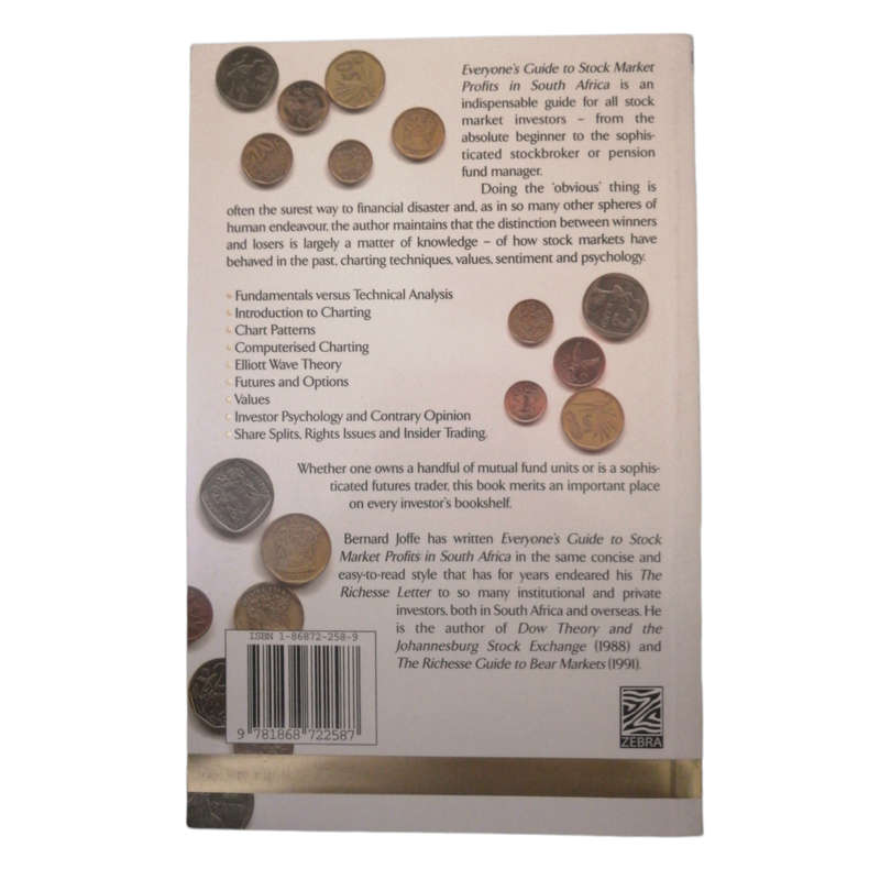 Everyone`s Guide To Stock Market Profits In South Africa by Bernard Joffe 1998 Softcover