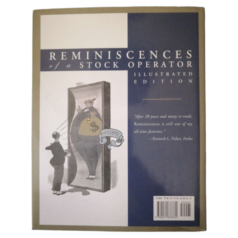 Reminiscences Of A Stock Operator by Edwin Lefevre 2006 Hardcover w/Dustjacket