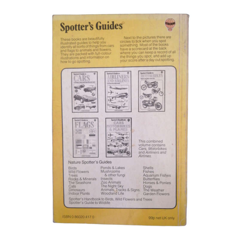 1980 Spotter`s Guide To Motorbikes by David Minton Softcover