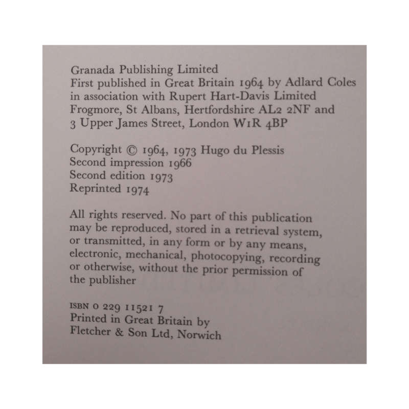 1974 Fibreglass Boats by Hugo Du Plessis Hardcover w/Dustjacket