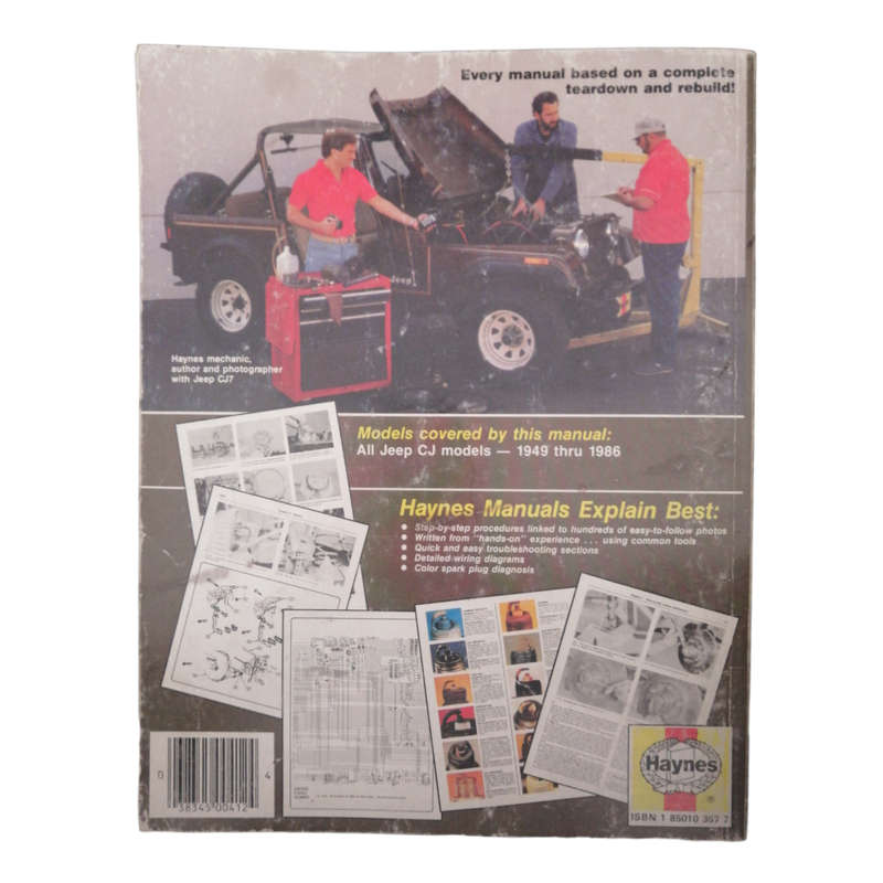 1986 Jeep CJ Automotive Repair Manual by Larry Warren and John H. Haynes Softcover