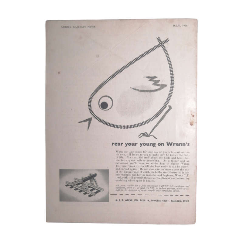 1958 Model Railway News Magazine July 1958 Softcover